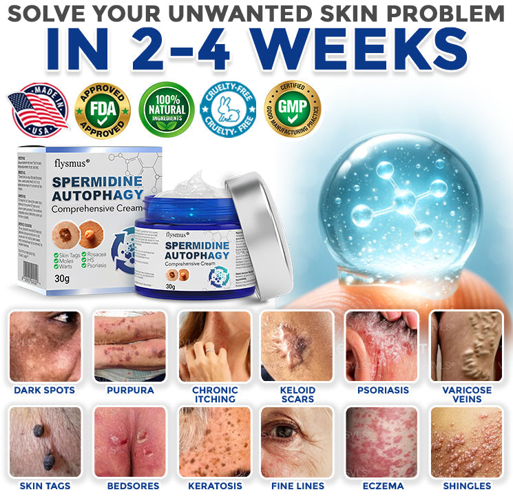 Spermidine Autophagy Comprehensive Cream ✨ (Treats Skin Tags, Warts, Eczema, Pigmentation, Keratosis)