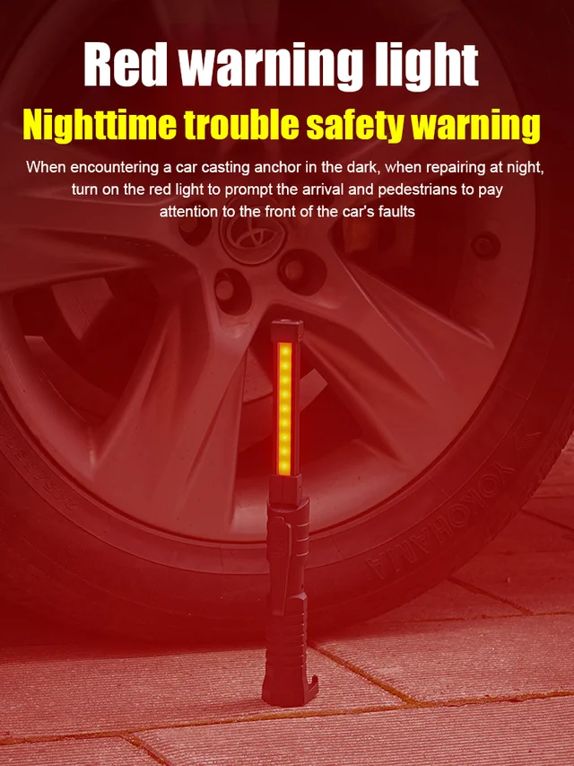 Double-sided strong magnetic work light