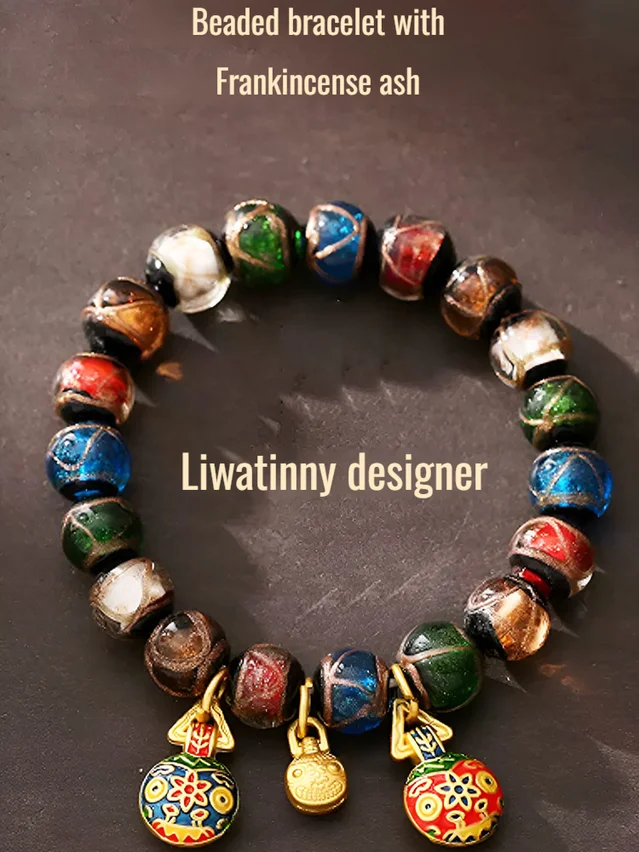 Gold Beast Fortune Glazed Bracelet Colorful Accessory