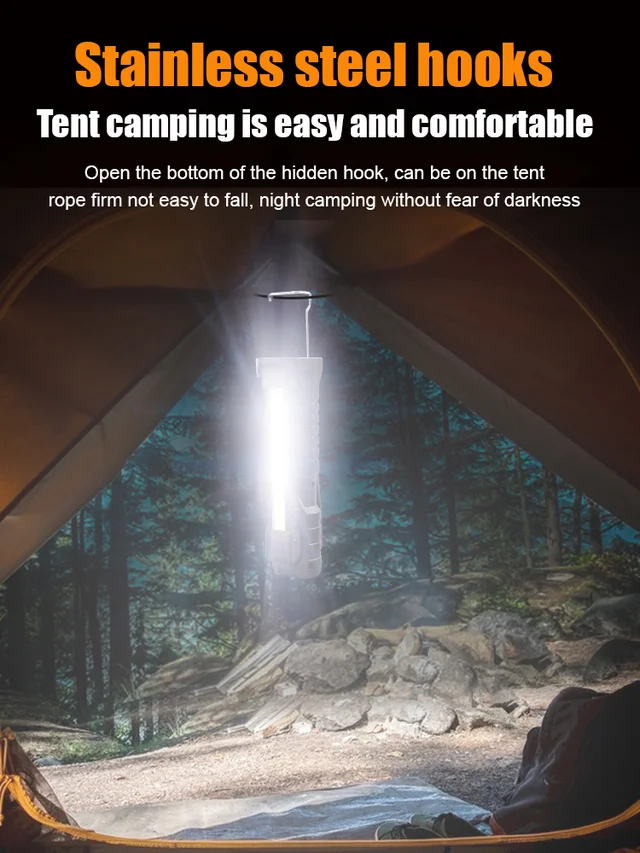 Double-sided strong magnetic work light