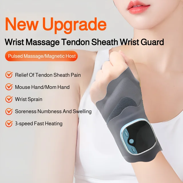 Intelligent adjustable hand wrist massage instrument wrist hot compress tendon sheath full wrist ele