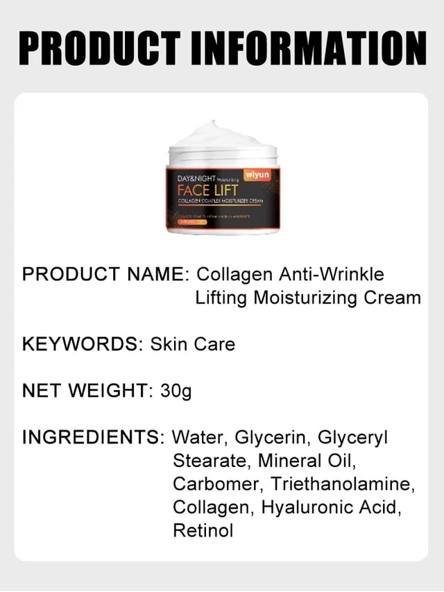 Collagen Anti-Wrinkle Lifting Moisturizing Cream
