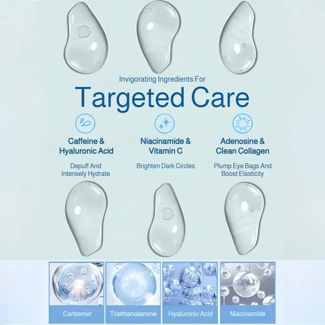 Eye care cream relieves eye discomfort, moisturizes and hydrates the eyes