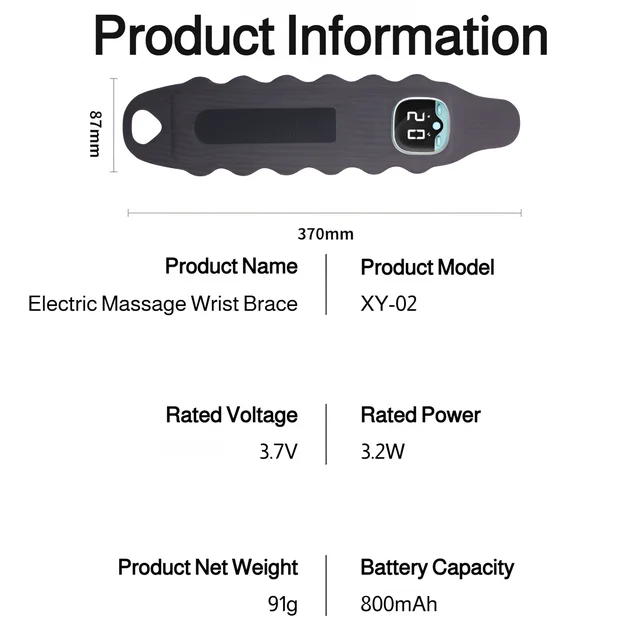 Intelligent adjustable hand wrist massage instrument wrist hot compress tendon sheath full wrist ele