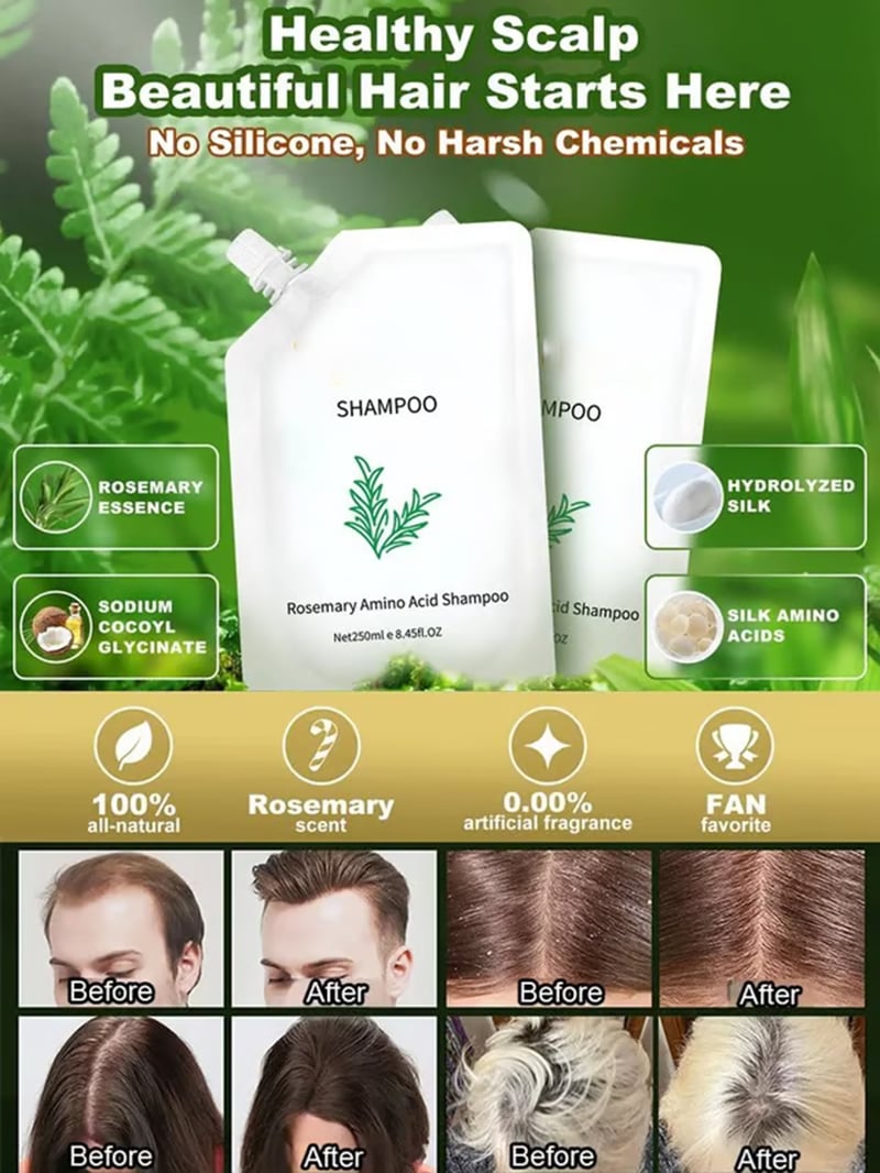 [Effective anti-hair loss] Rosemary amino acid anti-hair loss shampoo