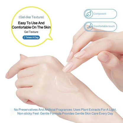 Eye care cream relieves eye discomfort, moisturizes and hydrates the eyes